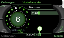 Mobiele telefoon is in mobiele-telefoonvoorbereiding ingeleerd en verbonden